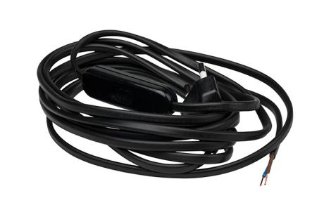 [303203] Komplet ledningssæt m/afb. 2,5m sort