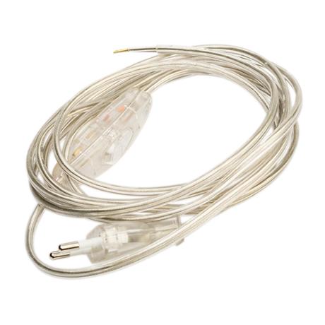 [303214] Komplet ledningssæt m/afb. 2,5m transparent