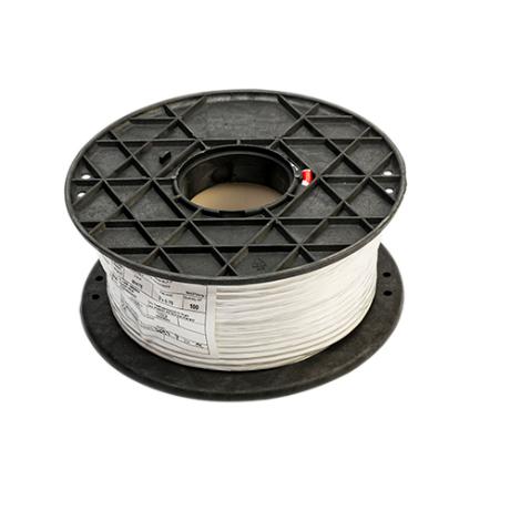 [354205] Furtex stofledning 2x0,75mm2 70°C hvid 100m