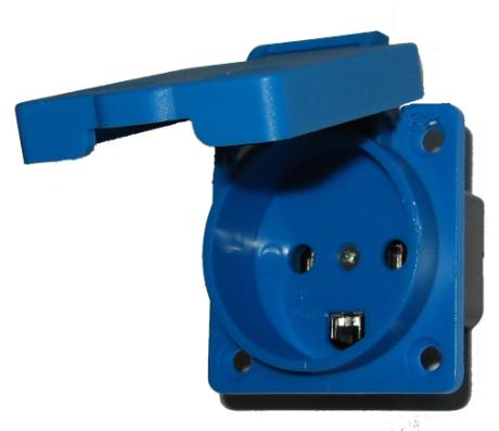 [354255] Vægstikdåse 16A 230V m/jord