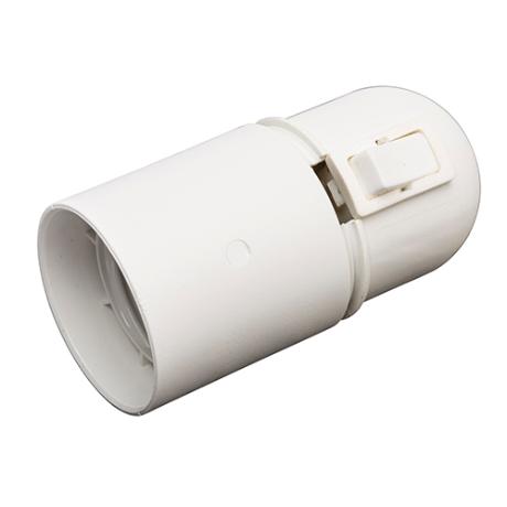 [372501] Afbryderfatning E27 hvid M10