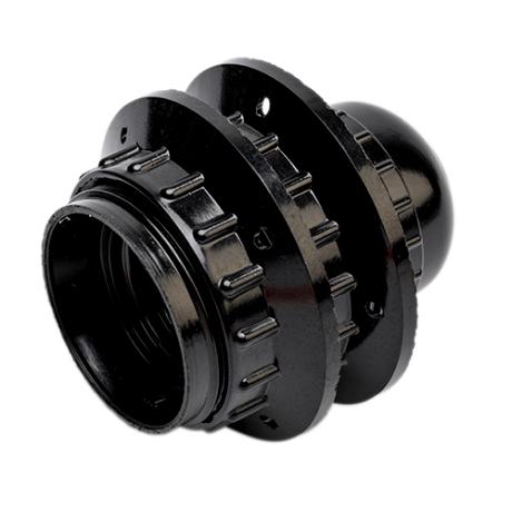 [372523] Kronefatning E27 sort M10