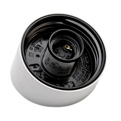 [373511] Armatur skrå hvid Ø95 mm IP40