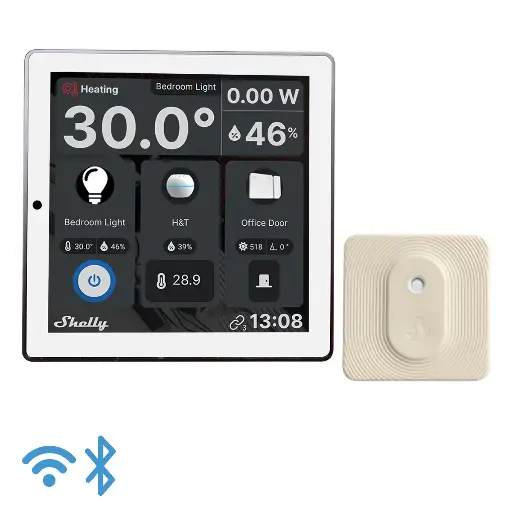 [382003] Shelly Wall Display, white - WiFi touch skærm