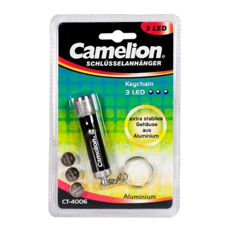 [431513] Camelion ALU nøgleringslygte 3xLED inkl. 3xLR44