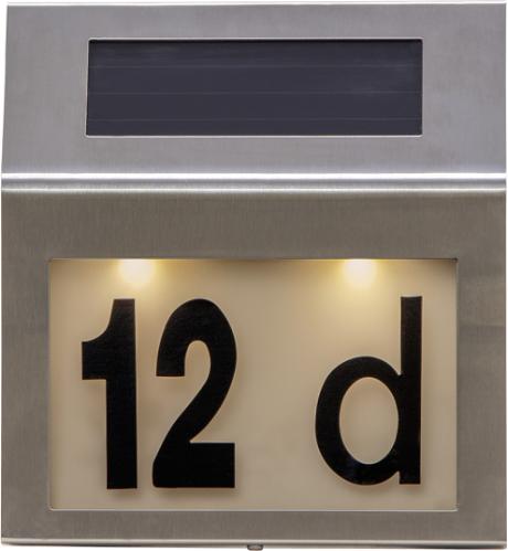 [449040] Wally solcelle væglampe m/husnummer