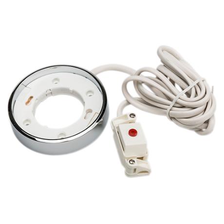 [451621] GX53 sokkel krom m/2m ledning 2x0,75