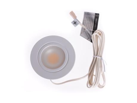 [451821] LED møbelspot - 12V / 3W, Varm Hvid (Ø56mm)