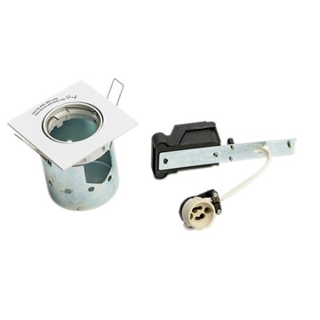 [451951] DIOSPOT GU10 blank hvid firkantet max 5W LED