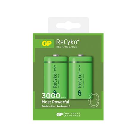 [501150] GP Genopladelig C batt. 3000 mAh 2 stk. 1,2V