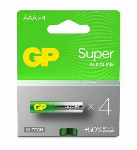 [504601] GP Super Alkaline AAA batt. LR03 4-pak