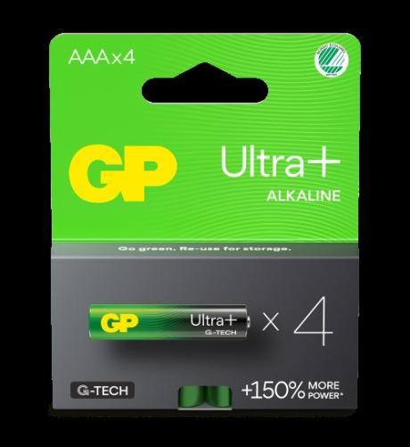 [504701] GP Ultra Plus Alkaline AAA/LR03 batteri 4-pak