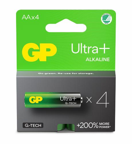 [504702] GP Ultra Plus Alkaline AA/LR06 batteri 4-pak