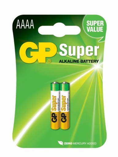 [505076] Super Alkaline AAAA 25A 1,5V 2-stk.