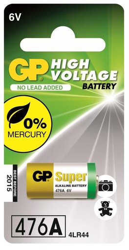 [505115] GP Alkaline 476A C1 6V 1 stk. Ø13x25,2mm