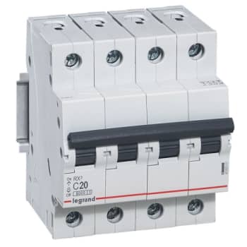 [3922400316] RX3 MCB automatsikring C10 4pol 4M 6000A