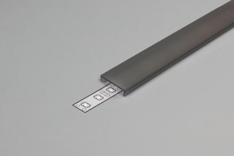 [510748] DIOFLEX afdækning F sort f/alu profil 2m