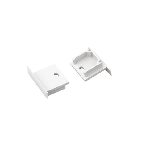 [510840] DIOFLEX SMART-IN16 Endestykke med hul hvid 2 stk