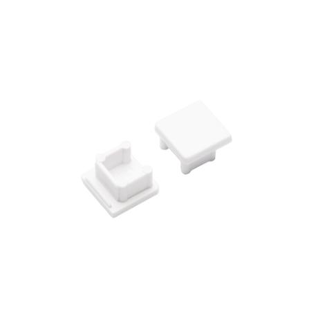 [511076] DIOFLEX endestykke SMART10 med hul hvid 2 stk