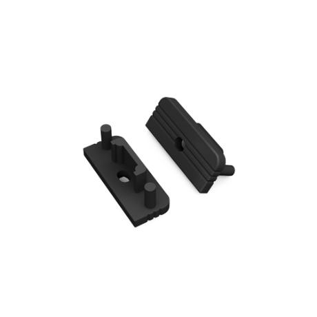 [511089] DIOFLEX endestk. SURFACE10 gen2 med hul sort 2 stk