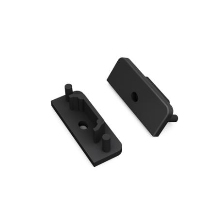 [511093] DIOFLEX endestk. SURFACE14 gen2 med hul sort 2 stk
