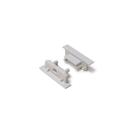 [511145] DIOFLEX Endestk. GROOVE14 G2 SQ med hul grå 2 stk