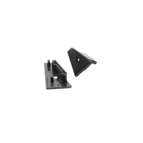 [511161] DIOFLEX endestykke CORNER14 G2 med hul sort 2 stk
