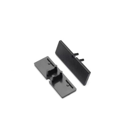 [511183] DIOFLEX endestykke BACK10 med hul sort 2 stk