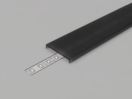 [511421] DIOFLEX afdækning C9 sort f/alu profil 1m
