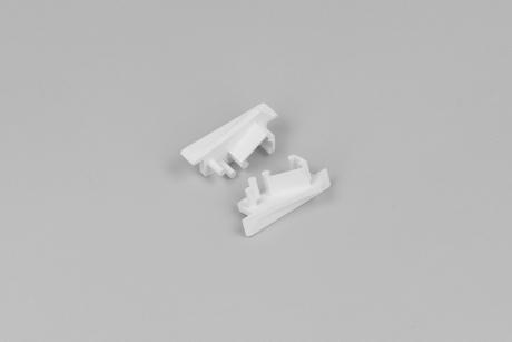 [511540] DIOFLEX endstykke DIAGONAL10 m/hul hvid 2 stk.