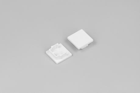 [511560] DIOFLEX endestykke HOOD14 hvid 2 stk.