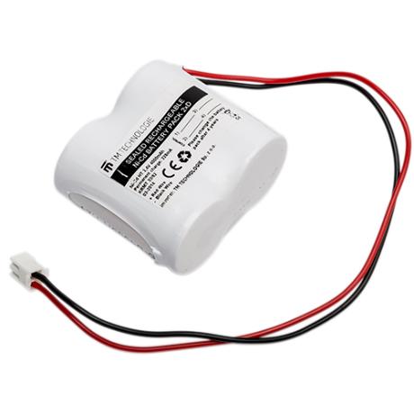 [541010] Nødbelysning reservebatteri f/Mars+Venus 2,4V 4Ah