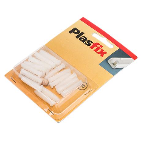[563851] Plast nitter f/kabelkanal hvid  20 stk. (3100)