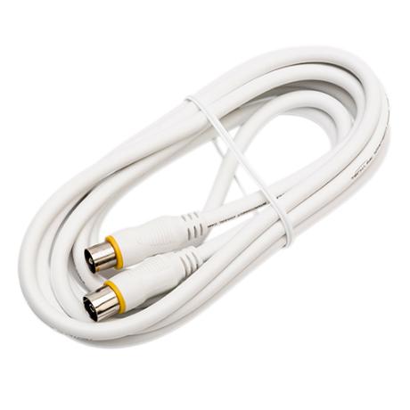 [653475] Antenne forlængerledning 10m hvid
