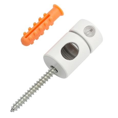 [671005] Ledningsophæng m/aflastn. hvid mat