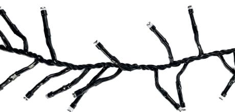 [699505] Cluster lyskæde 300LED 5M 31V IP44 PVC (u/trafo)