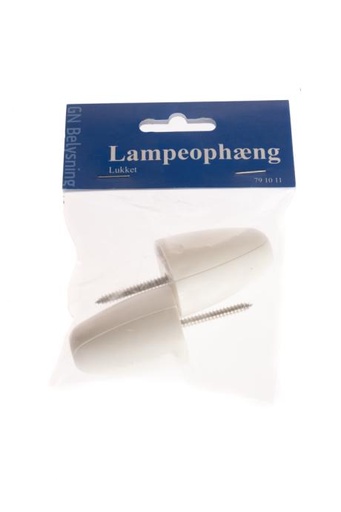 [791011] Lampeophæng lukket hvid 2 stk. GN-pak