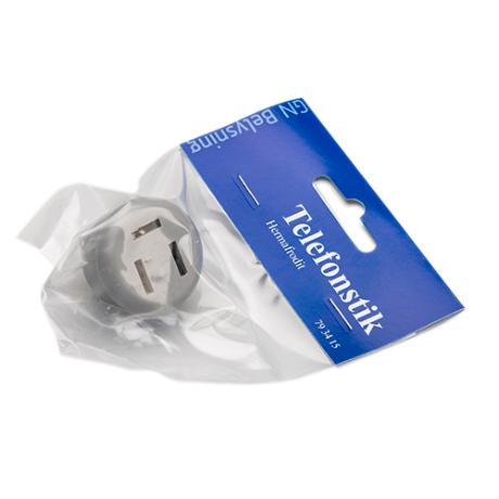 [793415] Telefon han/hun stik Hermafrodit Grå GN-pak