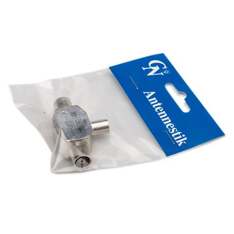 [793485] Coax dobbeltstik 1han + 2hun stål GN-pak