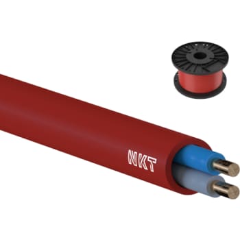 [3033202555] Brandsikkert Kabel NOBURN EQQXB Xtra 1x2x1,0 Rød Spole 100 