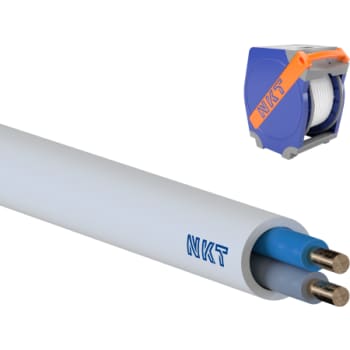 [3033202979] Brandsikkert Kabel NOBURN EQQXB Xtra 1x2x1,0 Hvid Qaddy 1000