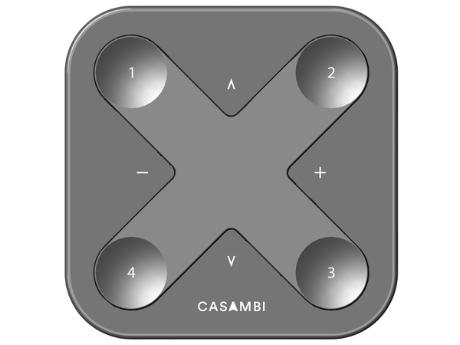 [881385] Casambi Xpress trådløst panel Sort