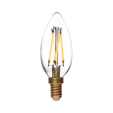 [813121] DANLAMP LED Kerte klar 4W 922 320lm E14