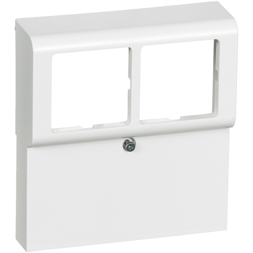 [1017043693] Dæksel for panelunderlag softline 2 modul hvid