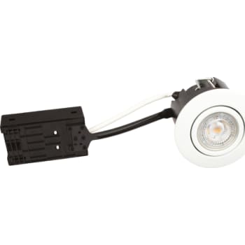 [6642100980] Luna Quick install 230V Dæmpbar flimmerfri GU10 5W 3000K 385lm IP44 Mat Hvid Rund.