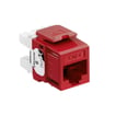 [7886223978] Modular jack eXtreme KAT6 UTP RJ45 110-style enkle stk pakke MørkeRød