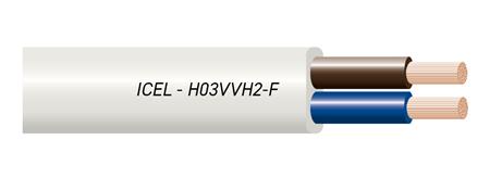 [0832102040] LEDNING 2X0,75 H03VVH2-F SORT RG100