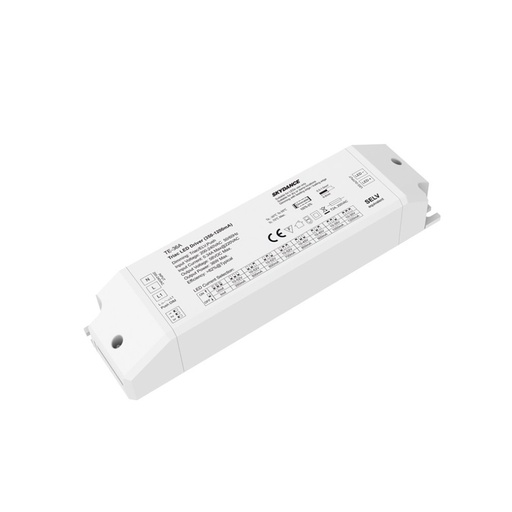 [4214-0] Dæmpbar LED driver - Triac fasedæmp + push dim, til 29W+36W LED paneler, effekt: 36W, input: 230V, flickerfri