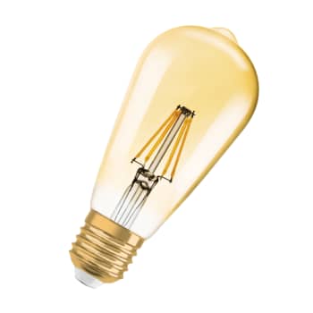 [5657057388] 1906 EDISON 7W/824 (55W) GULD E27 DÆMP