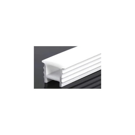 [21313-0] Silikoneprofil 18x13 til LED strip - 1 meter, hulmål 14x14mm, passer til 8-10mm LED strip